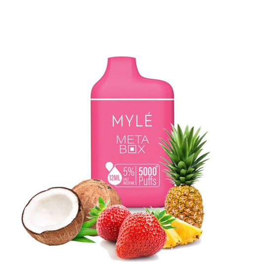 Mylé Meta Box Pineapple Coconut Strawberry 5000Puff 5%