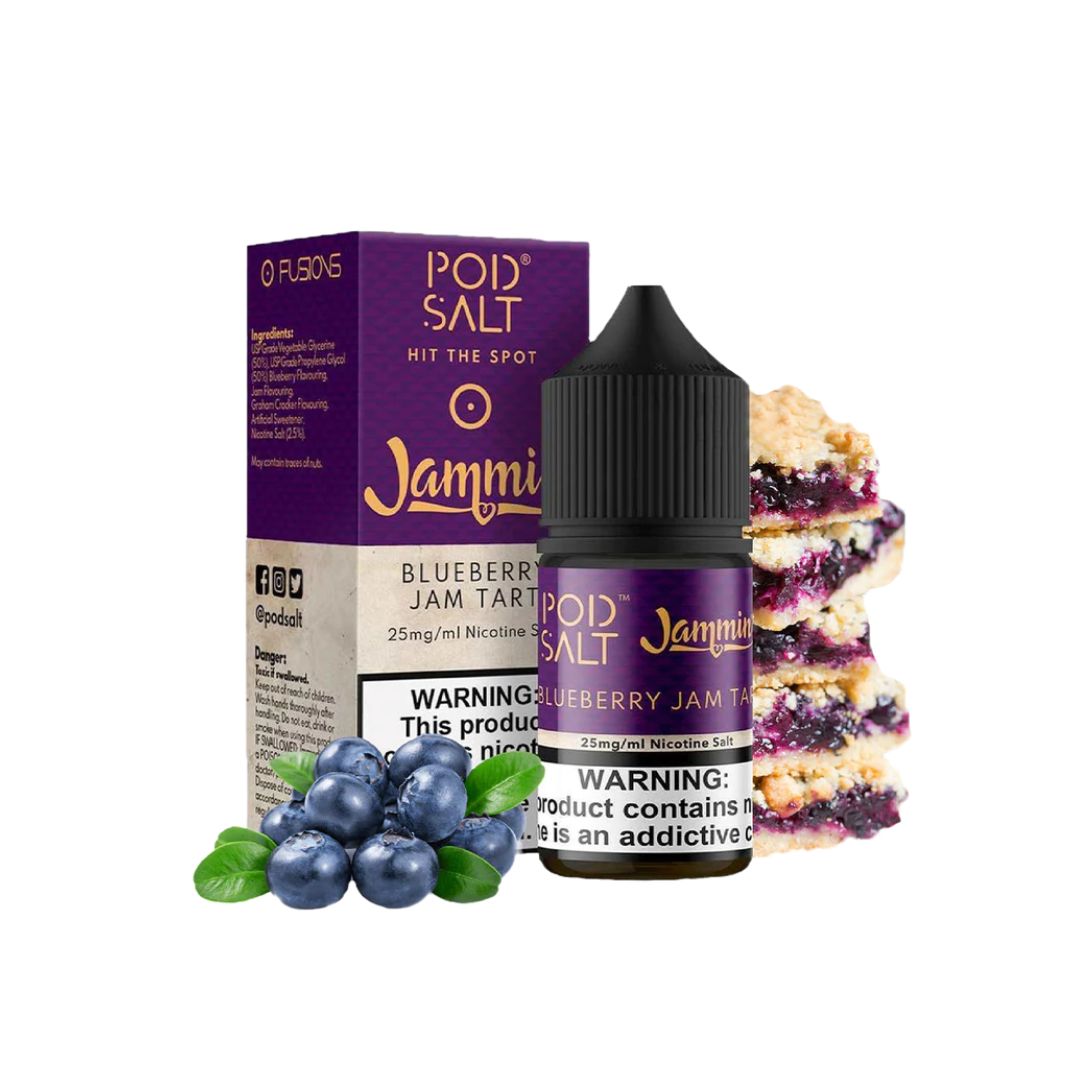 POD SALT FUSION BLUEBERRY JAM TART 30ML