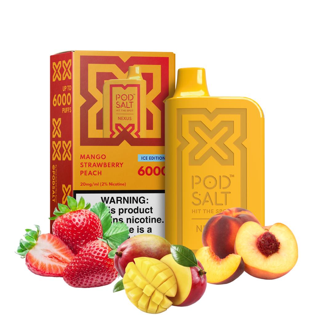 Pod Salt Nexus Mango Strawberry Peach 6K Puffs