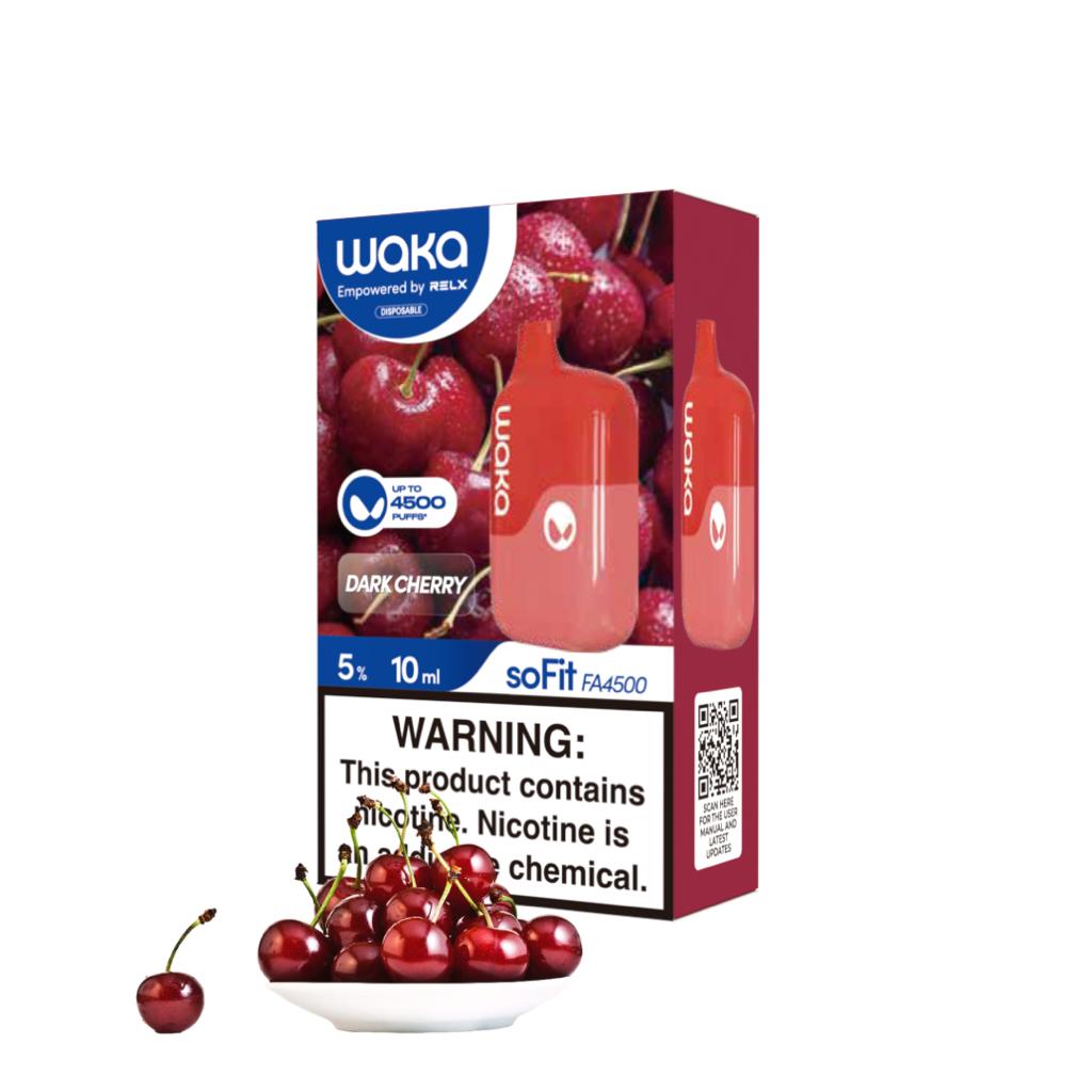 WAKA soFIT FA4500 PUFFS DARK CHERRY 5%